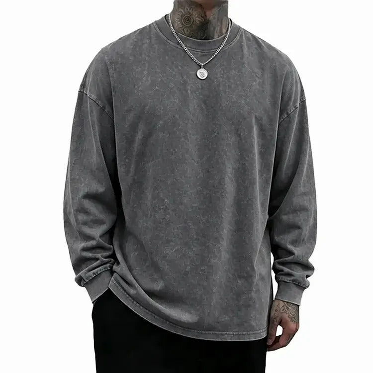 Men's Oversized Washed Casual Shirt