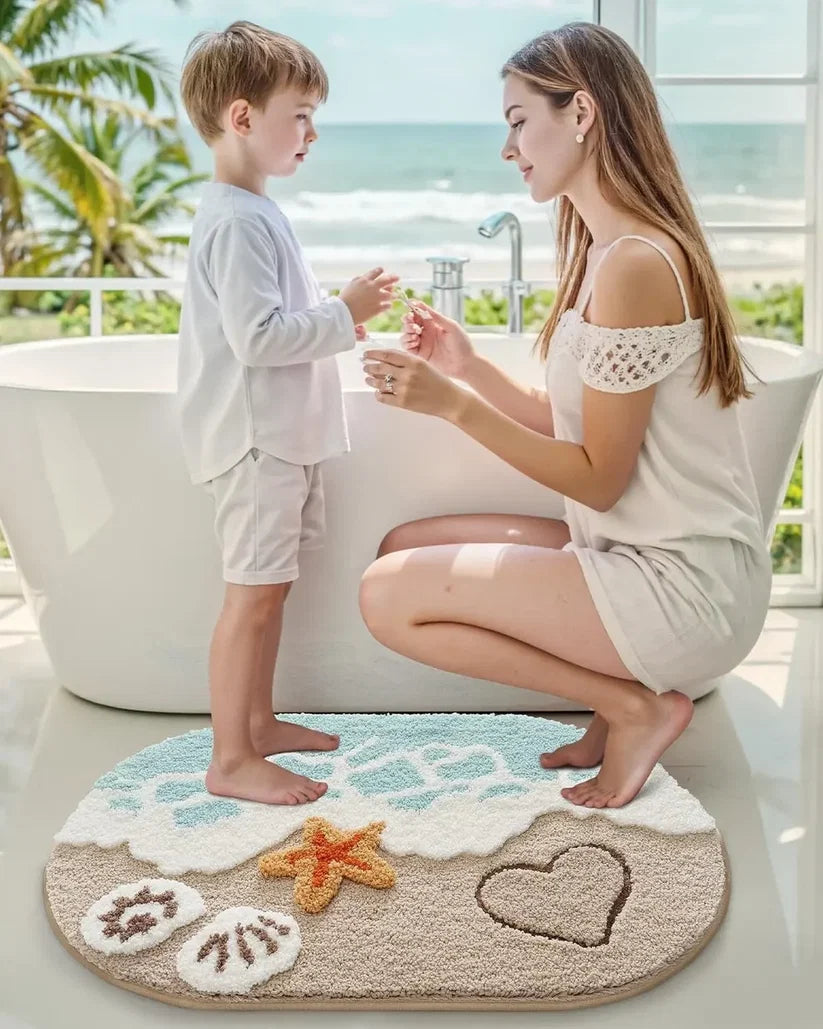 Coastal Beach Bath Mat