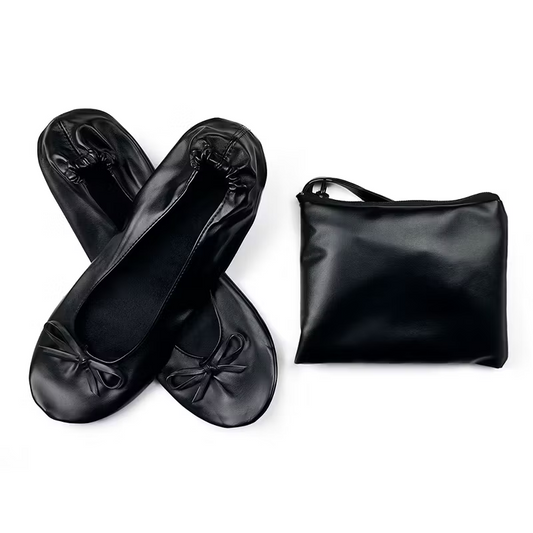 Women's Foldable Ballet Flats with Storage Pouch