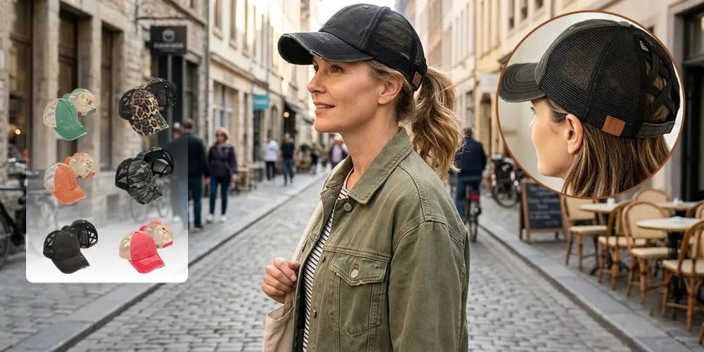 Women's Criss-Cross Ponytail Baseball Cap