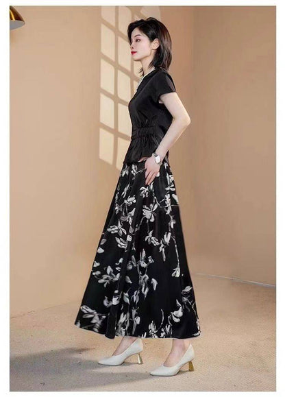 Women's Floral Wide-Leg Pants