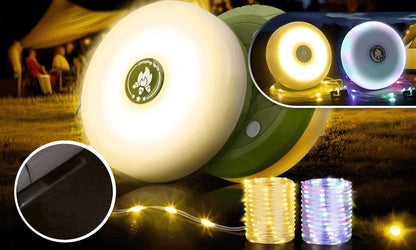 Portable Retractable Camping String Lights