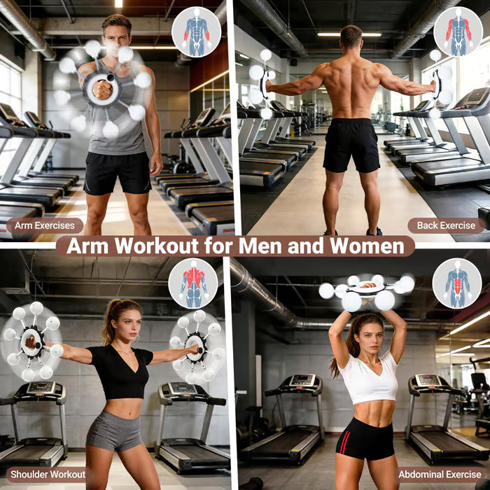 Smart Arm and Shoulder Exercise Hoop with Digital Tracker