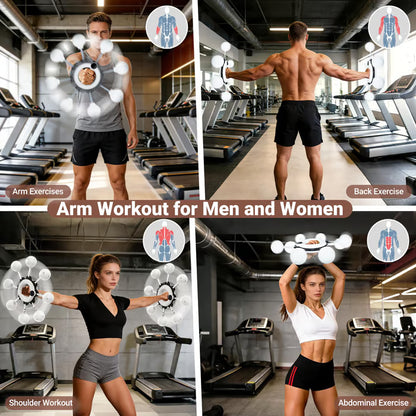 Smart Arm and Shoulder Exercise Hoop with Digital Tracker