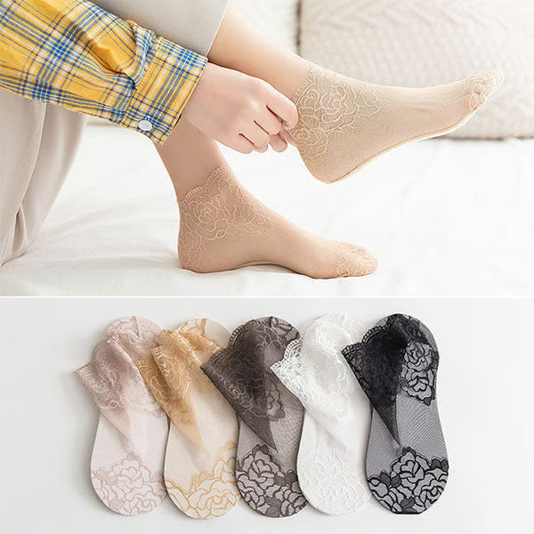 Women's Floral Lace Ankle Socks