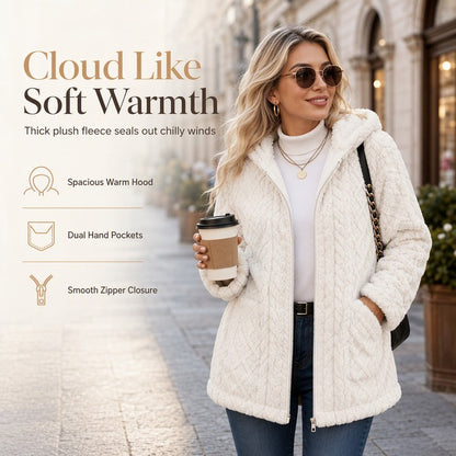 Women's Hooded Fleece Zip-Up Jacket