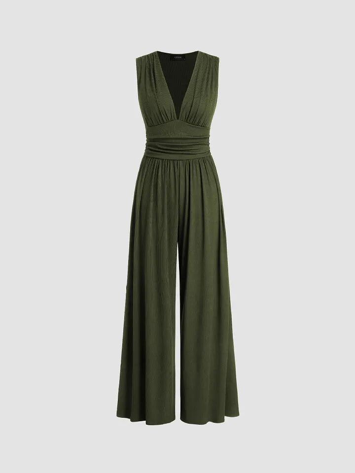 Women’s Sleeveless Wide-Leg Jumpsuit