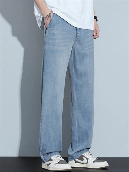 Men's Loose Straight Denim Jeans