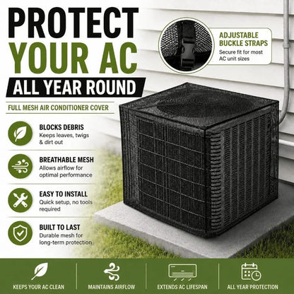 Outdoor Mesh Air Conditioner Cover