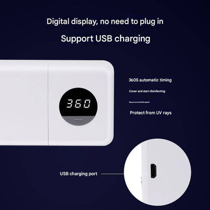 Wall-Mounted Toothbrush Holder with Digital Display
