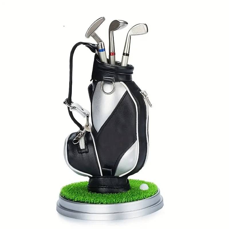Golf Bag Pen Holder with 3 Pen Set