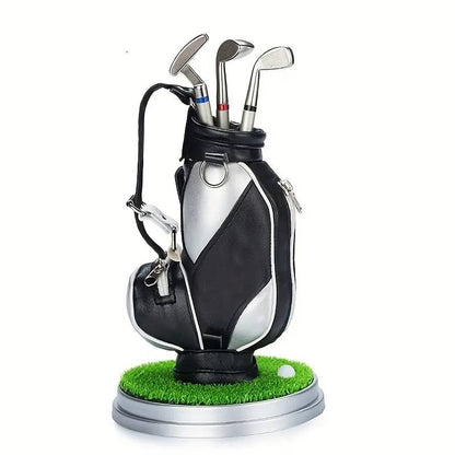 Golf Bag Pen Holder with 3 Pen Set