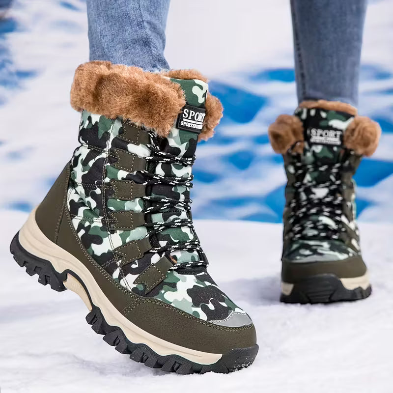 Women’s Heavy-Duty Winter Snow Boots – Warm & Anti-Slip