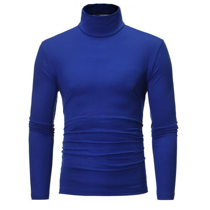 Men's Mock Turtleneck Long-Sleeve Shirt