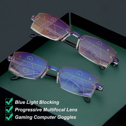 Progressive Anti-Blue Light Reading Glasses