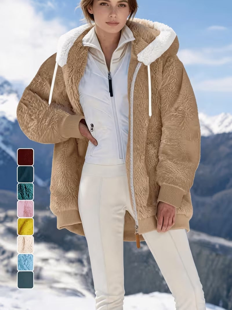 Women’s Hooded Zip-Up Coat