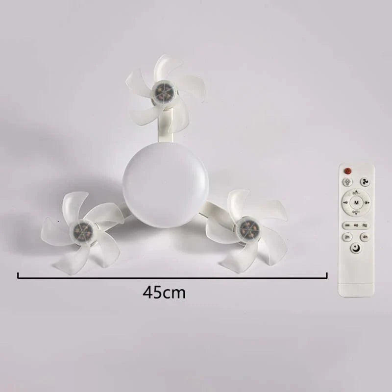 Ceiling Fan with LED Light and Remote Control