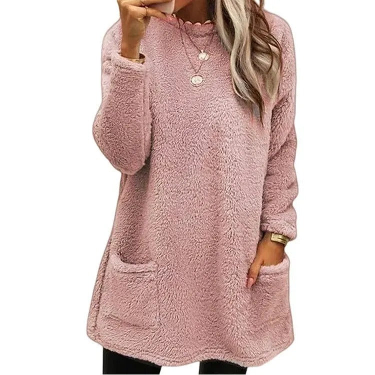 Women's Textured Round Neck Sweater