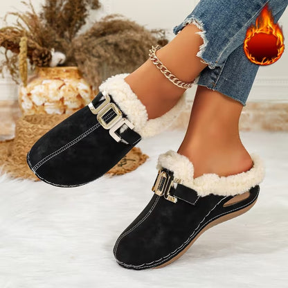 Women's Buckle Detail Slip-On Clogs