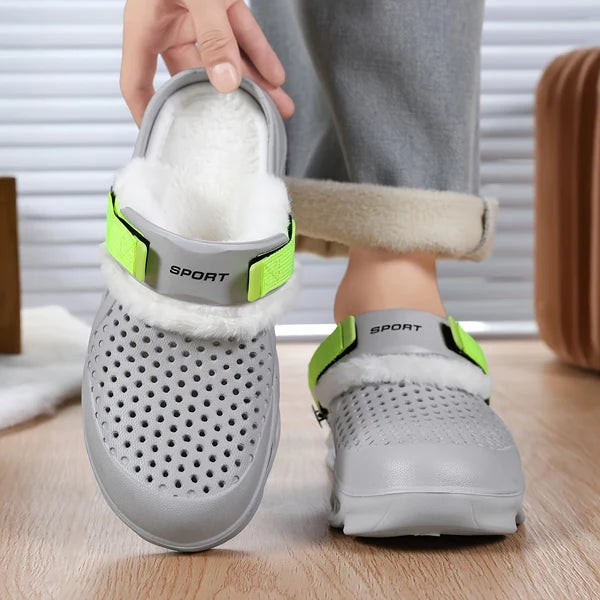 Men’s Ventilated Plush-Lined Clogs