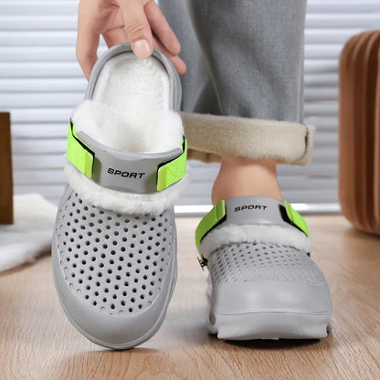 Men’s Ventilated Plush-Lined Clogs