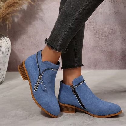 Women's Side-Zip Ankle Boots
