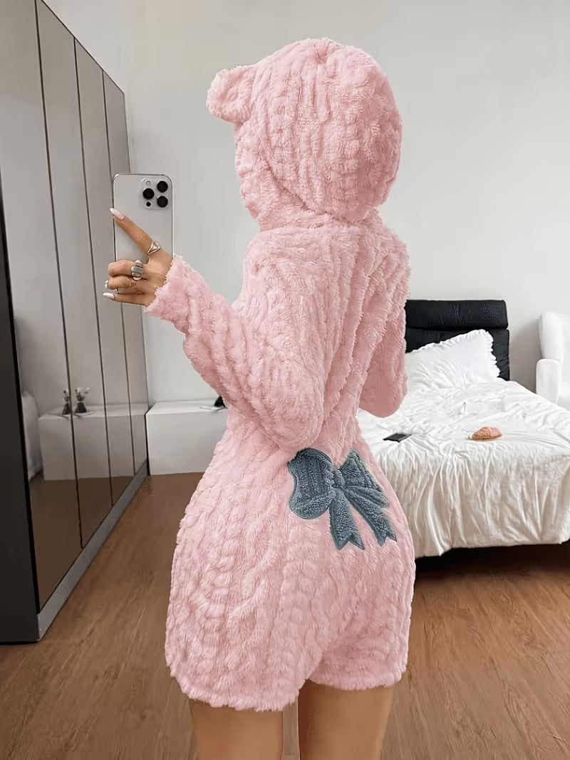 Women’s Hooded Animal Ear Romper