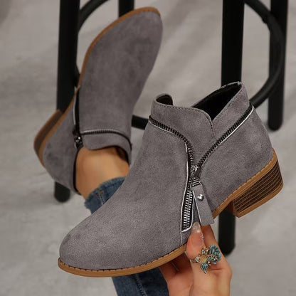 Women's Side-Zip Ankle Boots