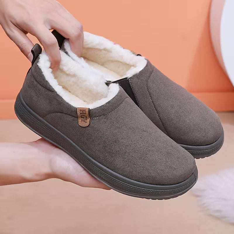 Men’s Warm Fleece-Lined Indoor/Outdoor Slippers