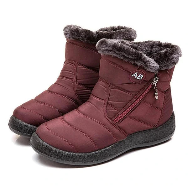 Women's Fuzzy Trim Ankle Boots