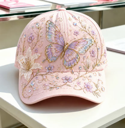 Women's Embroidered Nature Print Baseball Cap