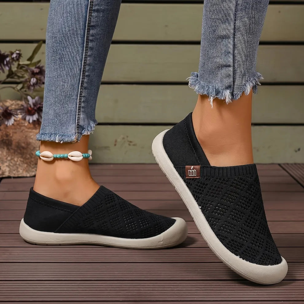 Women's Knit Slip-On Walking Shoes