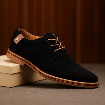 Men's Lace-Up Panel Detail Dress Shoes