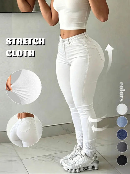 Women's High-Waisted Stretch Skinny Jeans
