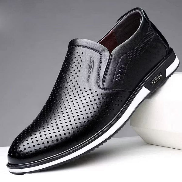 Men’s Cutout Slip-On Dress Loafers