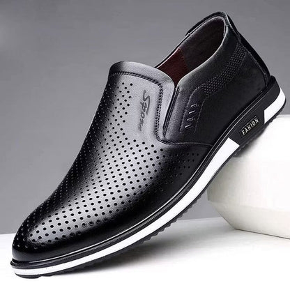 Men’s Cutout Slip-On Dress Loafers