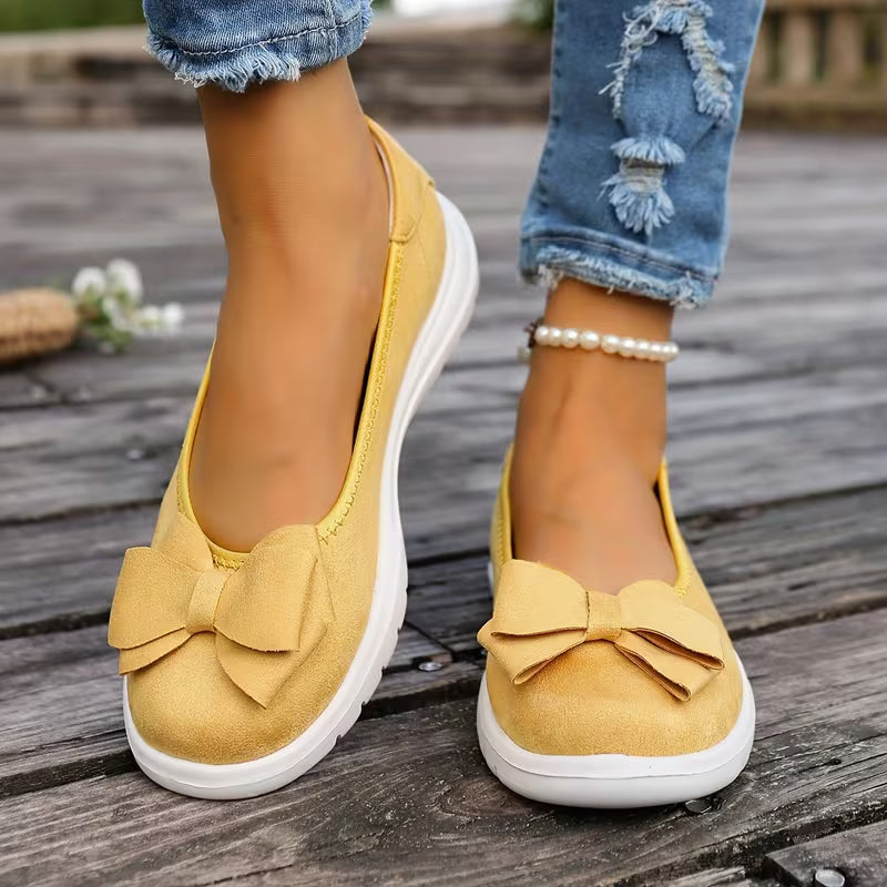 Women's Bow Detail Slip-On Flats