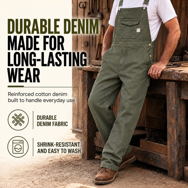 Men's Adjustable Bib Overalls