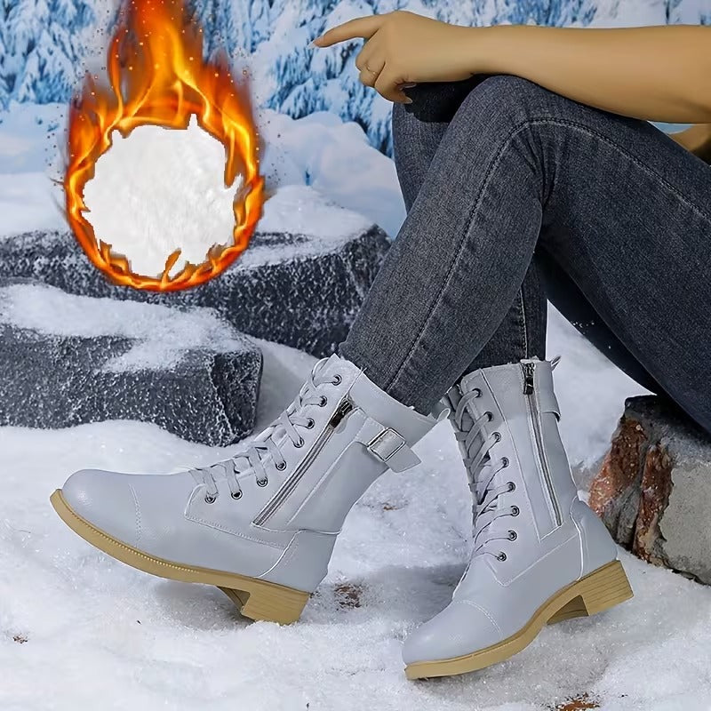 Women's Mid-Calf Lace-Up Boots