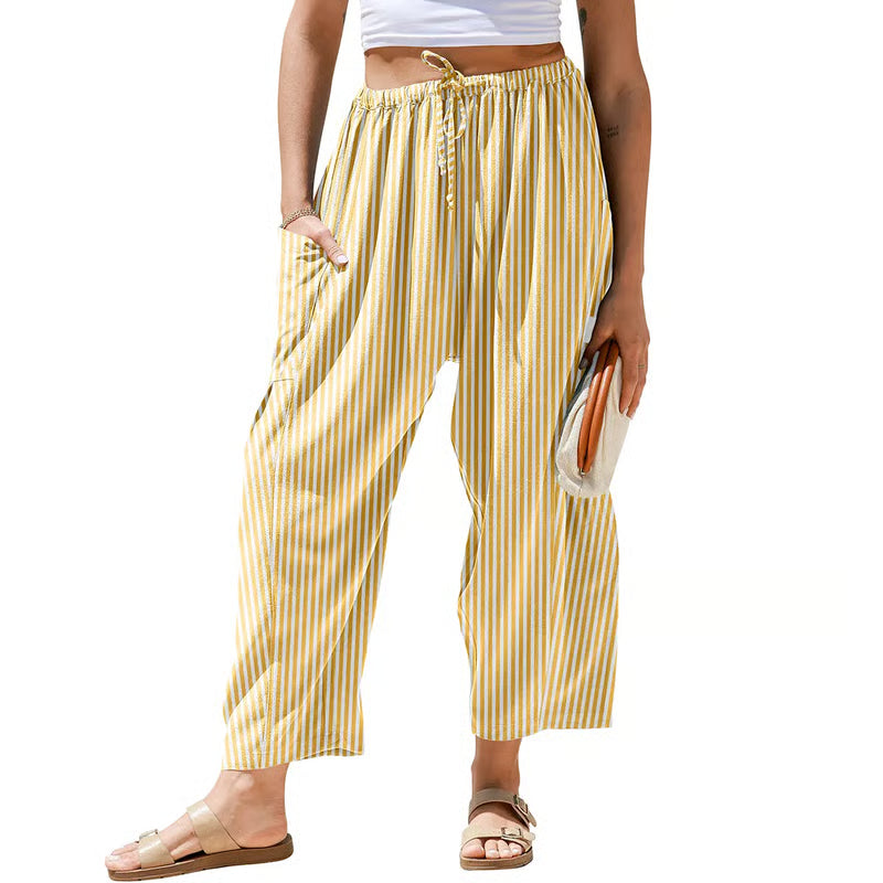 Women's Wide Leg Drawstring Cargo Pants