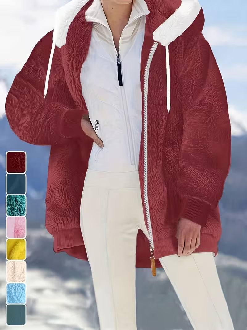 Women’s Hooded Zip-Up Coat