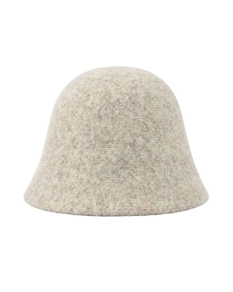 Women's Textured Bucket Hat with Rounded Crown