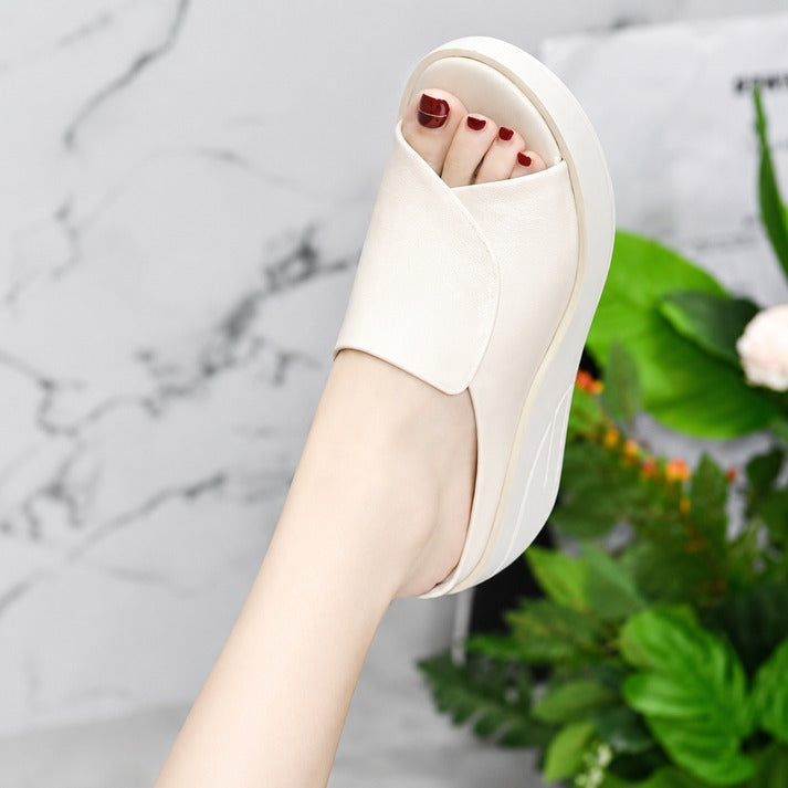 Women's Open-Toe Slip-On Sandals
