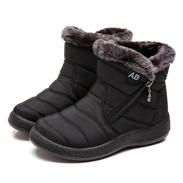 Women's Fuzzy Trim Ankle Boots