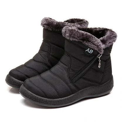 Women's Fuzzy Trim Ankle Boots