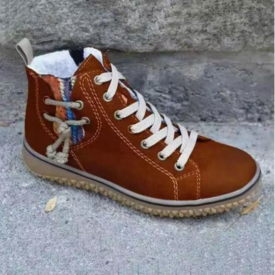 Women's Lace-Up Ankle Sneakers