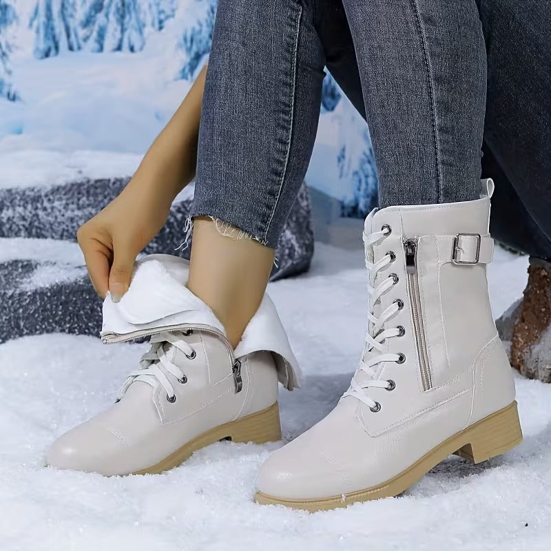 Women's Mid-Calf Lace-Up Boots
