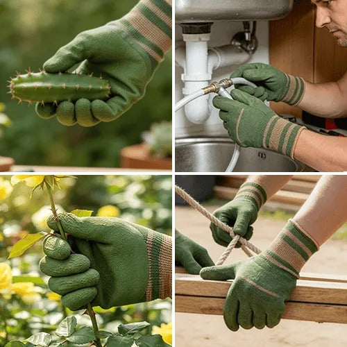 Textured Grip Gardening and Work Gloves