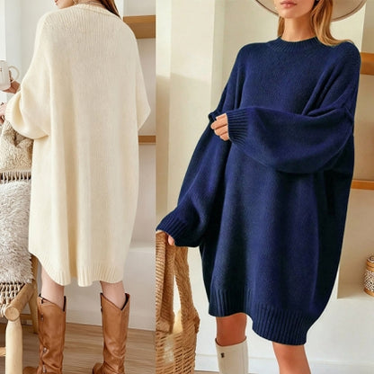 Women's Relaxed Knit Sweater Dress