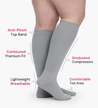 Wide Compression Socks for Pain Relief